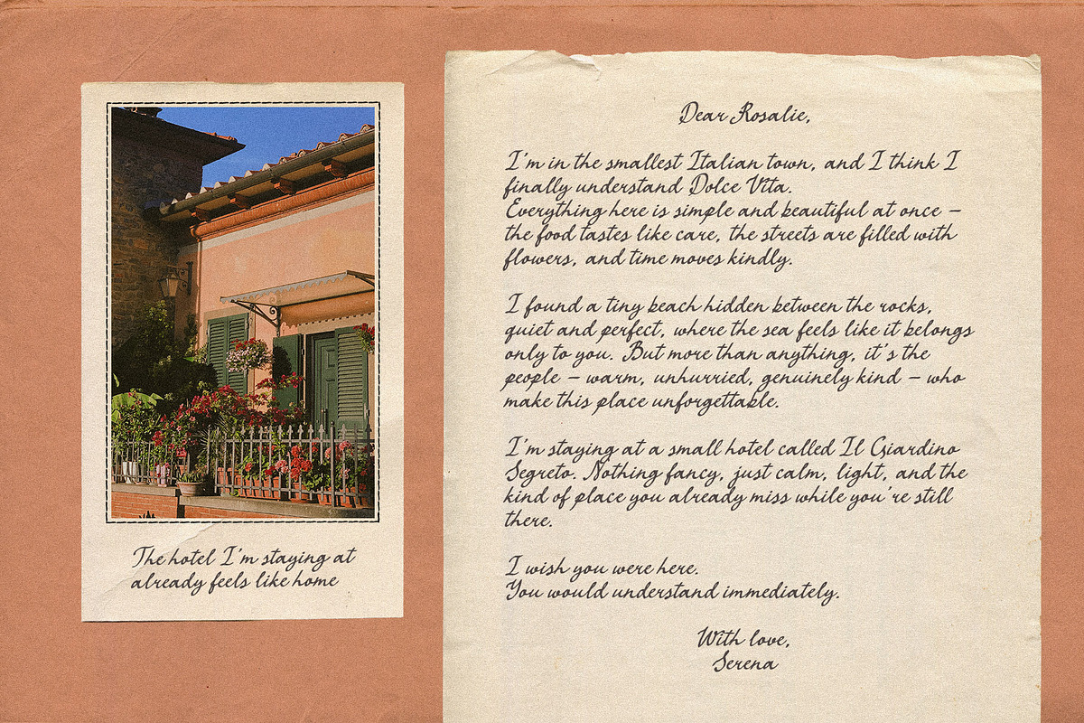 Vintage Retro script font Quill Pape, a Script Font by TD fonts (Photo 3 of 11)
