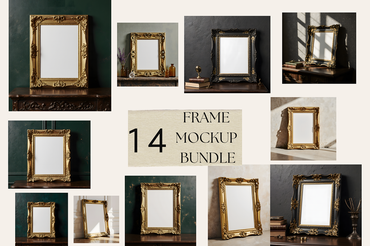 Frame Mockup Bundle, Wall Art Mockup, a Mockup by StormDigitalArt (Photo 1 of 2)