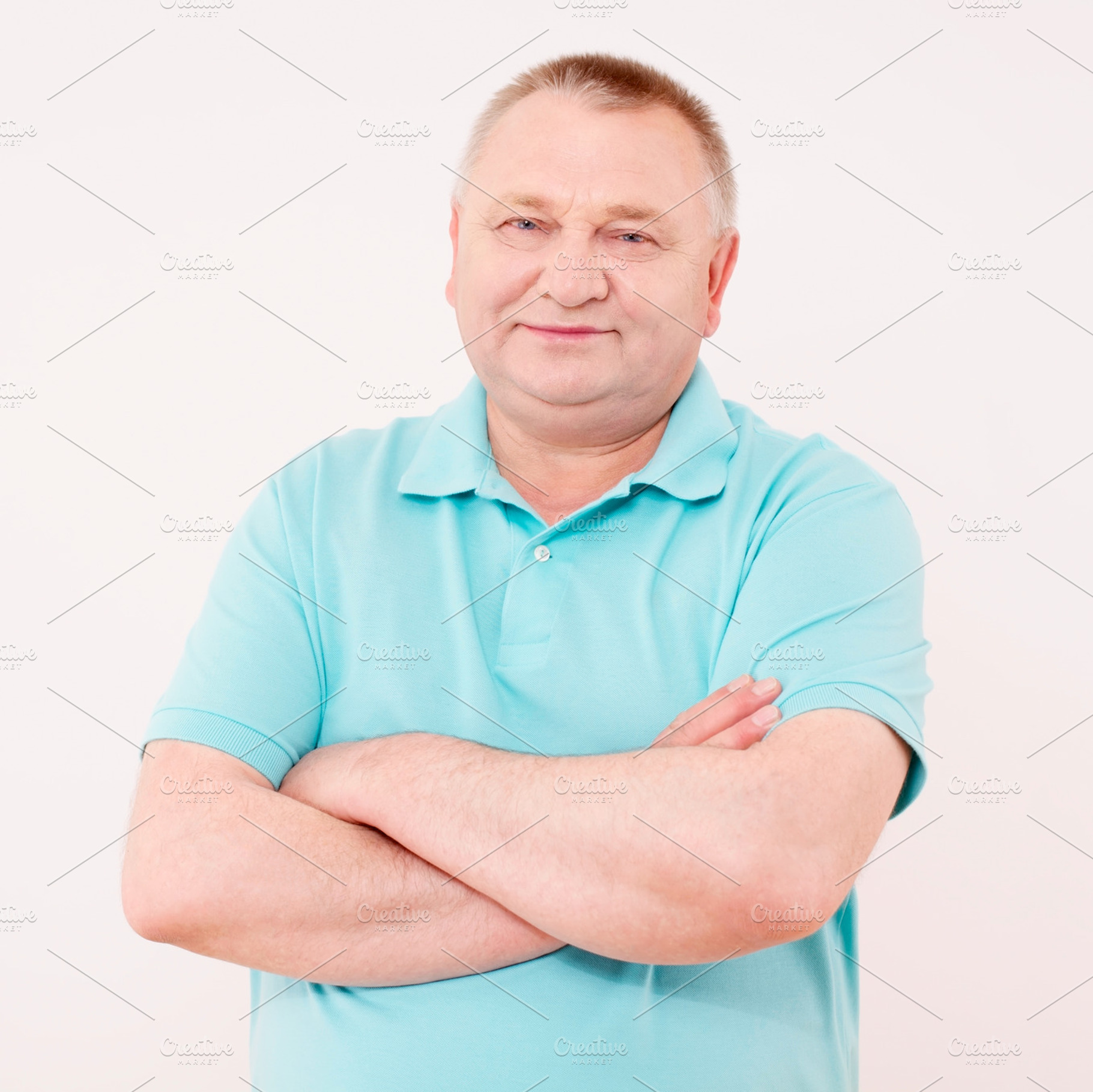 Cheerful mature man