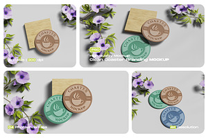 Clean Coaster Branding Mockup, an Advertising Mockup by My Code Std