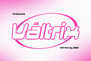 CS Valtrix – Y2K Font, a Sans Serif Font by Craft Supply Co. (Thumbnail 1 of 8)