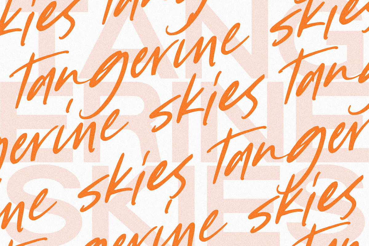 Tangerine Skies Font Duo preview 4