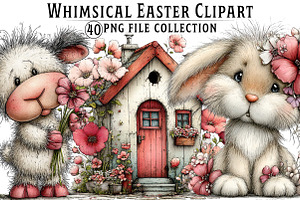 Whimsical Easter Clipart Bundle, an Illustration by Dream Creation