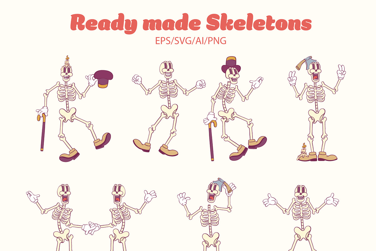 Skeleton Creation Kit, an Illustration by Anastasiya Klempach (Photo 4 of 7)