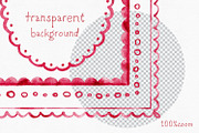 Bow Watercolor Red Frames, a Background Graphic by Solo Art Original (Thumbnail 6 of 9)