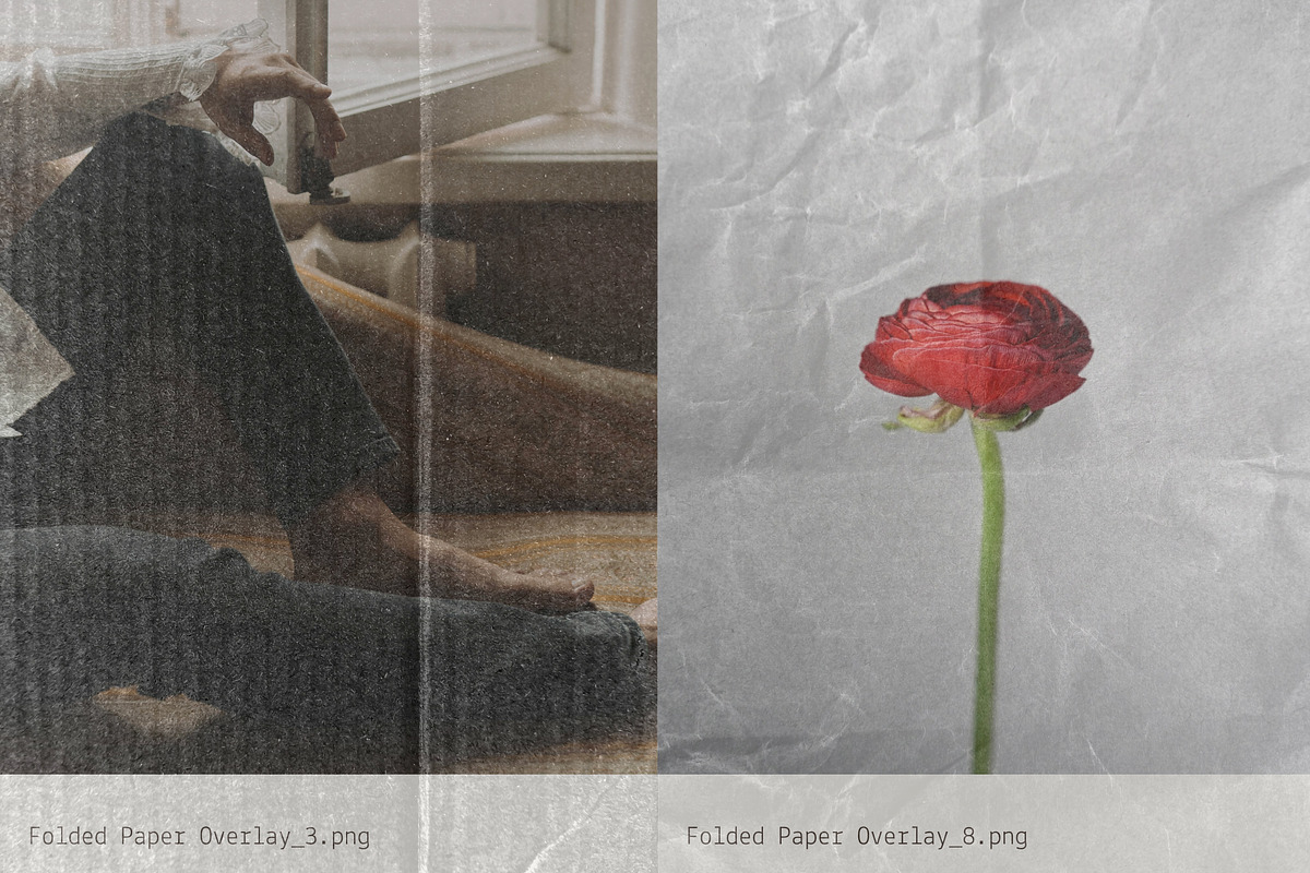 Folded: Paper Crease Overlays, a Texture Graphic by Anastasiia VNSK (Photo 15 of 19)