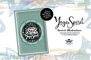 Yoga Spirit Linocuts, a Graphic by WhiteRiverStudio (Thumbnail 5 of 5)