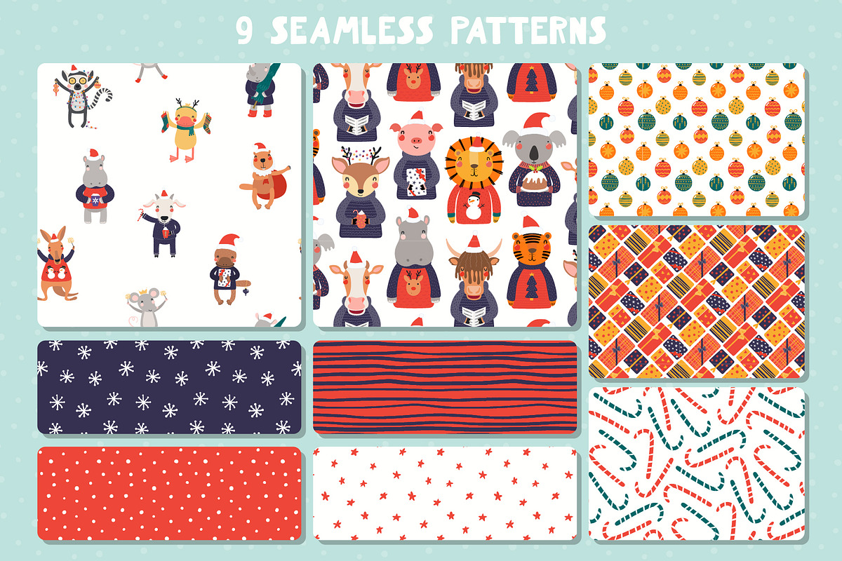 Christmas Bundle Cute Illustrations, a Seasonal Illustration by sceptical cactus (Photo 10 of 62)