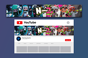 YouTube Gaming Banners Set 2, a Social Media Template by Lordsse (Thumbnail 3 of 5)