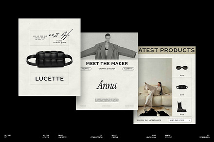 LUCETTE | Social Media Kit, a Social Media Template by Studio Standard
