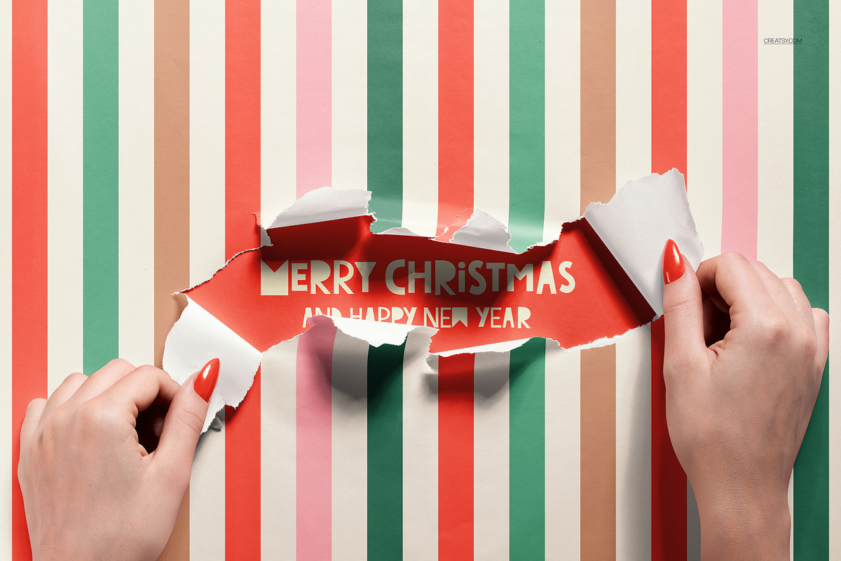 Christmas Decor & Wrapping Mockup, a Packaging Mockup by creatsy5 (Photo 18 of 35)