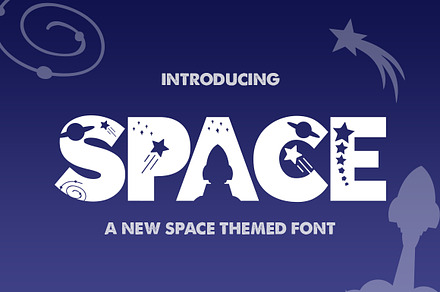 The Space Font, a Font by Salt & Pepper Designs