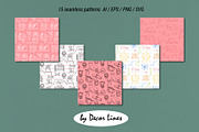 Back To School Doodles With Bows, an Education Illustration by Decor Lines (Thumbnail 11 of 16)