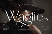 Wagiie – Serif Font with Free Mockup, a Serif Font by Nollev (Thumbnail 1 of 16)