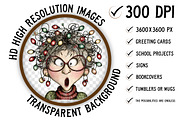 Christmas Grandma Clipart, an Illustration by Craft Nest (Thumbnail 8 of 8)