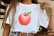 Falling Apples Watercolor Clipart, an Illustration by CrexoraLab (Thumbnail 3 of 5)