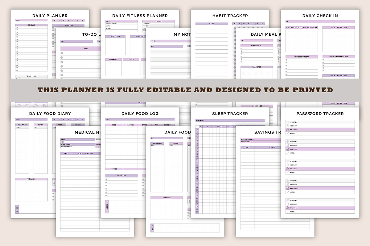 Digital Daily Planner Bundle, a Stationery Template by DesignByStore (Photo 3 of 3)