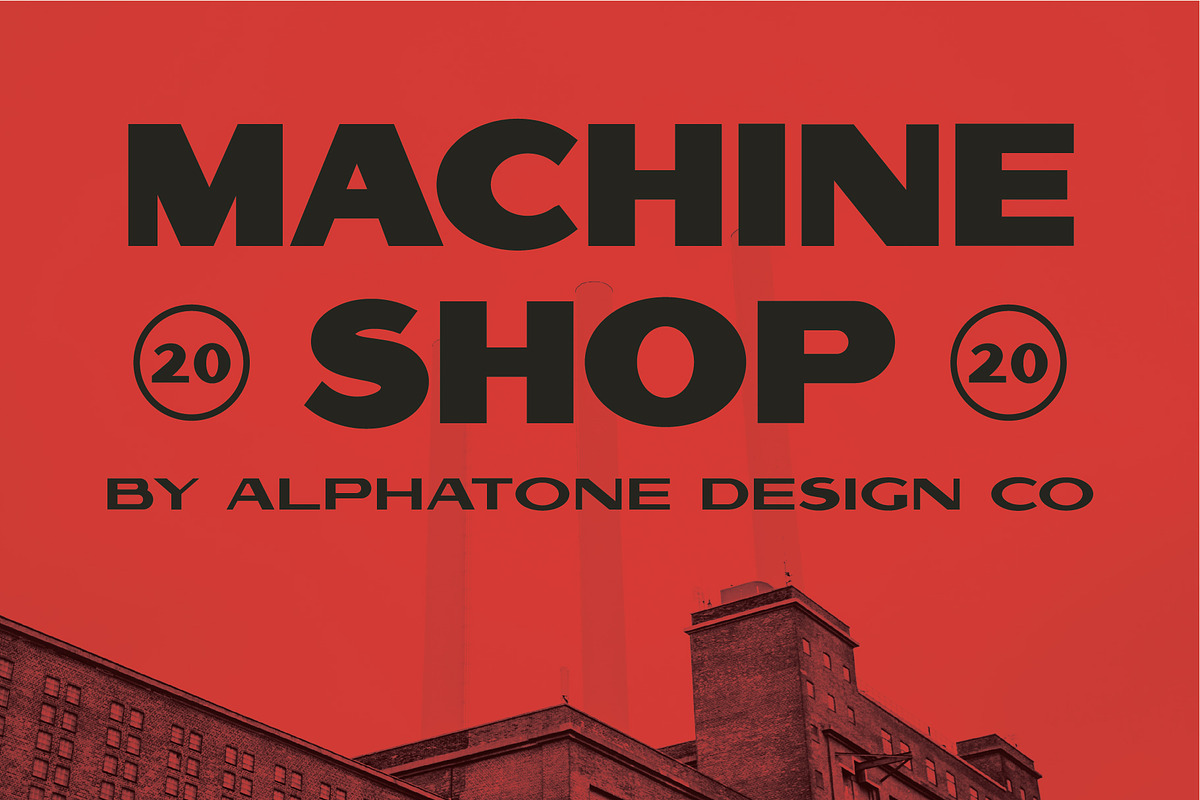 Machine Shop Bundle, a Font by Alphatone Design Co. (Photo 6 of 10)