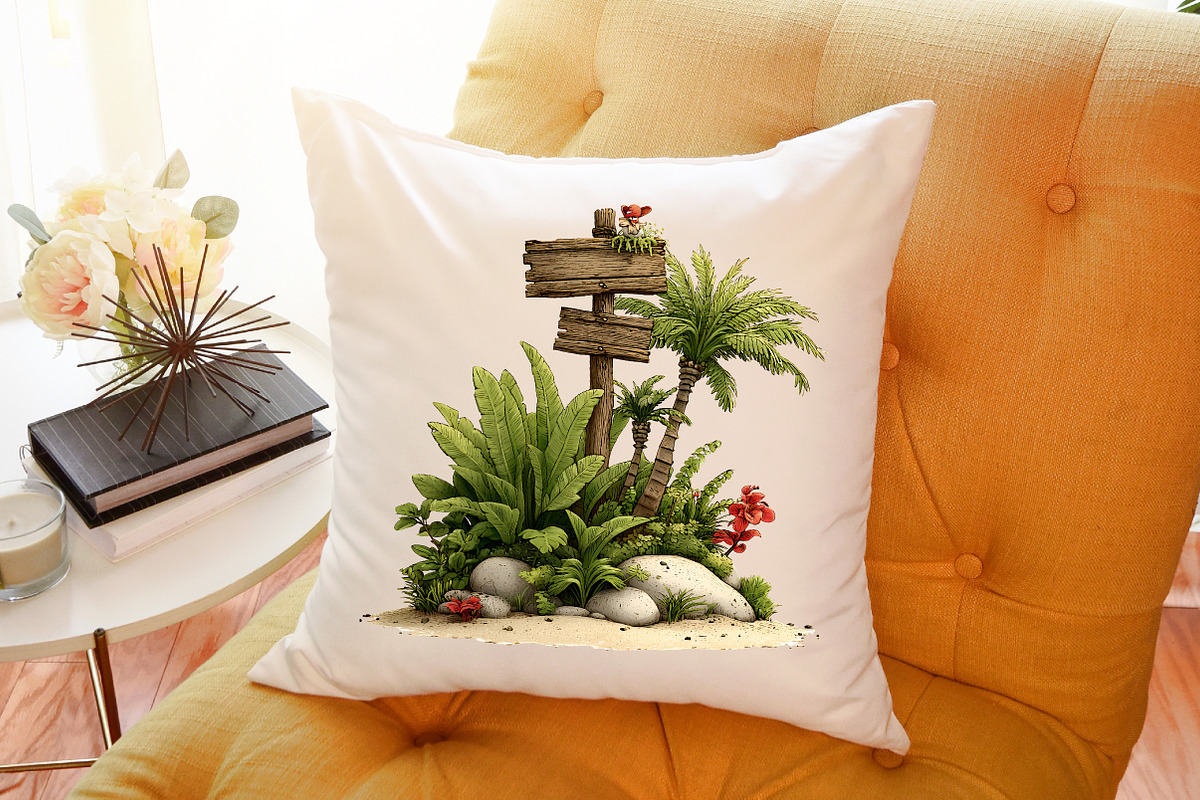 Watercolor Vacation Vibe Clipart, an Illustration by Sublimation Artist (Photo 6 of 6)