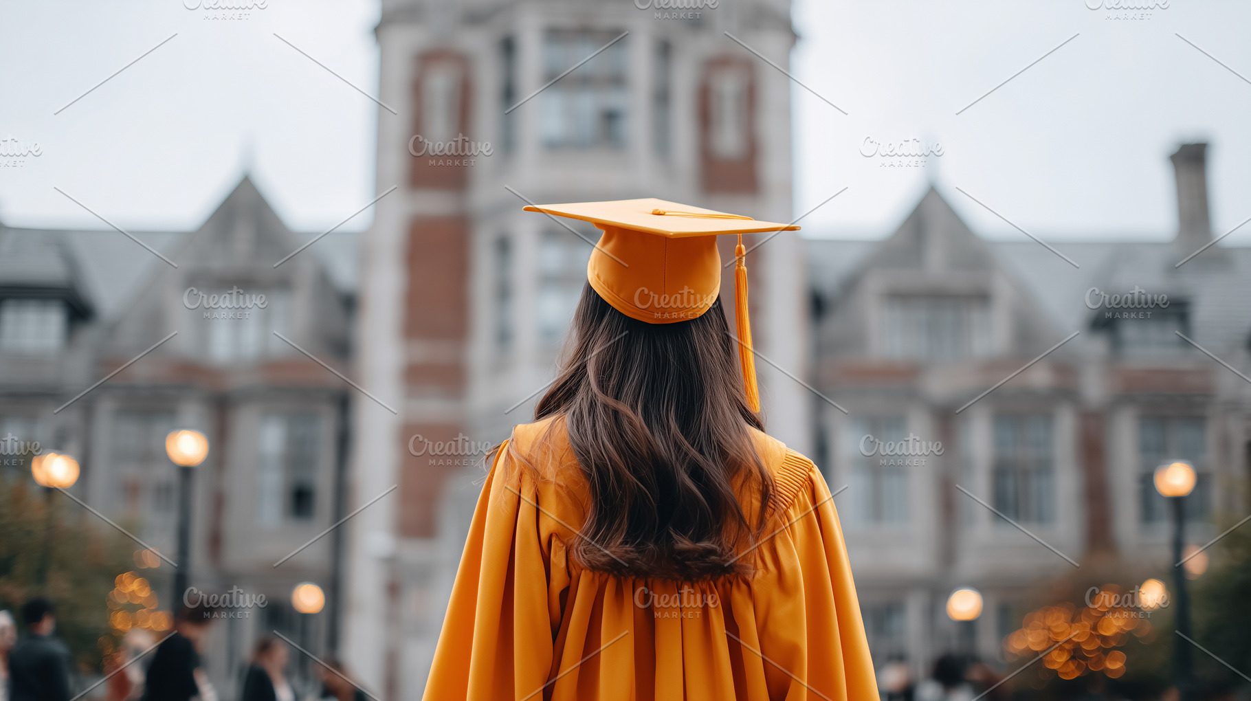 Graduate student in a yellow cap, a School & Education Photo by MistyDay
