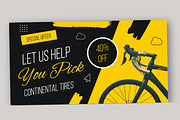 Bicycle Shop Banner Set Template, an UI Kit Template by CreativeShaper (Thumbnail 2 of 4)