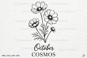 Birth Month Flowers SVG PNG Bundle, an Illustration by Actual Pixel (Thumbnail 8 of 24)