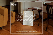 Golden frame modern interior mockup, a Merchandise Mockup by MCKP*ME (Thumbnail 3 of 3)