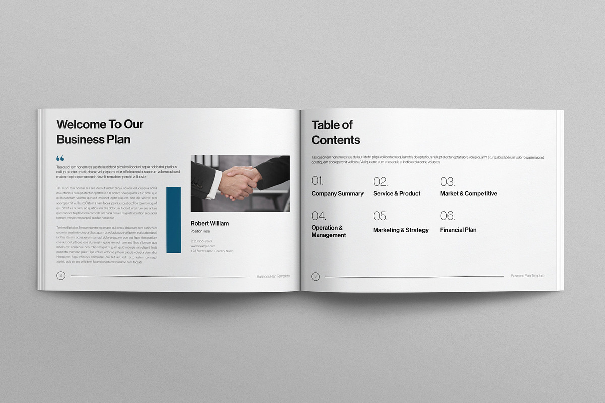 Digital Business Plan Landscape, a Brochure Template by E-Type (Photo 2 of 7)