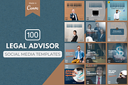 Legal Advisor Canva Templates, a Social Media Template by Canvagator (Thumbnail 1 of 3)