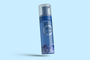 Foaming Cosmetic Bottle Mockup, a Cups & Container Mockup by Digitalphaser (Thumbnail 3 of 6)