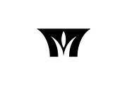 Letter M Grass Logo, a Branding & Logo Template by Buqancreative (Thumbnail 1 of 4)
