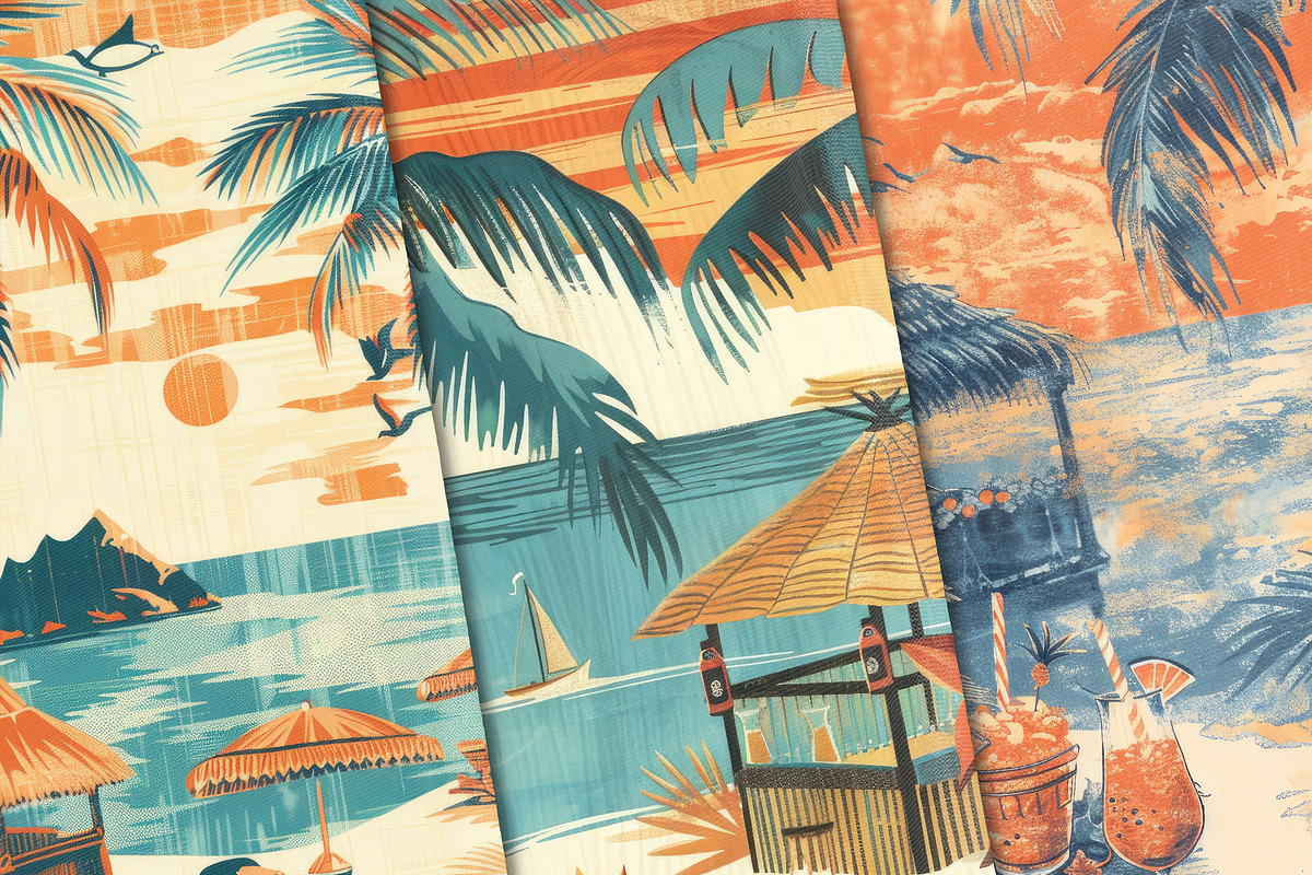 Retro Tiki Paradise, a Background Graphic by Curve Design (Photo 4 of 7)