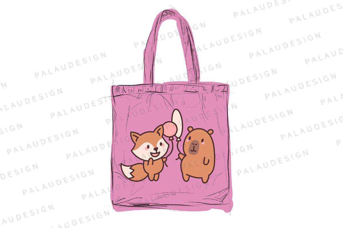 Cute Capybara with Good Friends, an Animal Illustration by Palau (Photo 2 of 12)