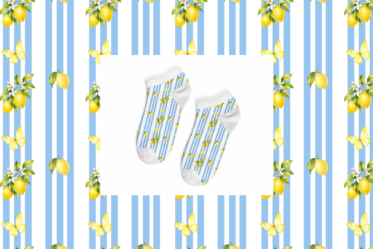 Lemon Seamless Pattern Collection, a Pattern Graphic by YuliTeh_art (Photo 2 of 4)