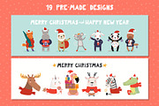 Christmas Bundle Cute Illustrations, a Seasonal Illustration by sceptical cactus (Thumbnail 12 of 62)