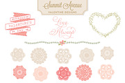 Valentine Bunting & Floral Bundle, an Illustration by Summit Avenue (Thumbnail 4 of 5)