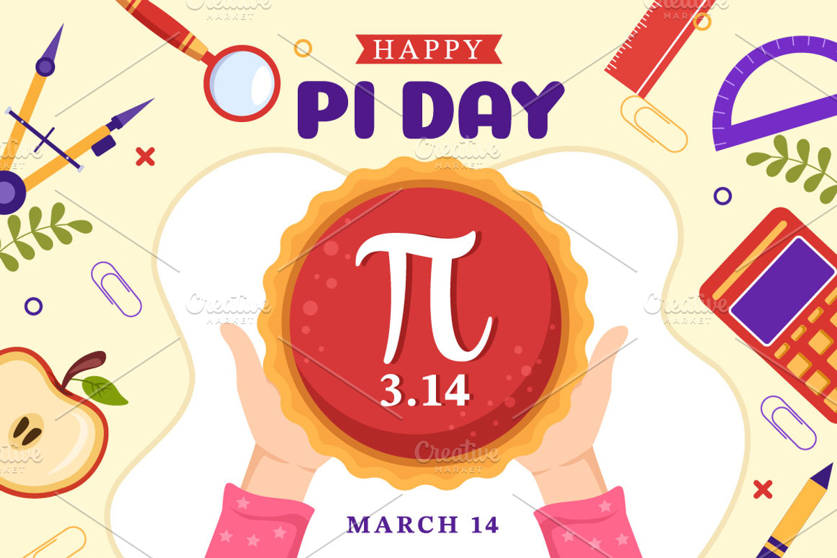 15 World Pi Day Illustration, an Education Illustration by denayunebgt