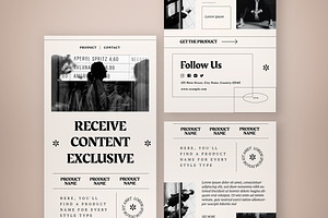 Email Newsletter Monchrome, an Email Template by graphicook