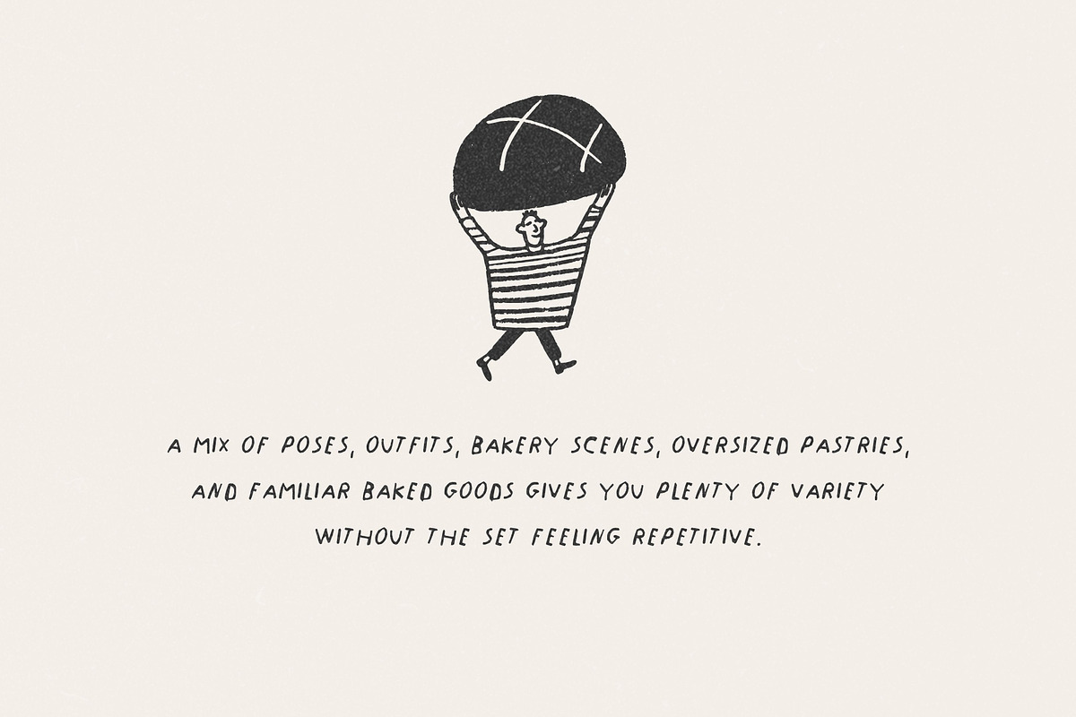 50 Hand-Drawn Bakery Characters, a Food Illustration by Veyla (Photo 2 of 14)