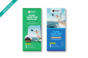 Travel banner design template