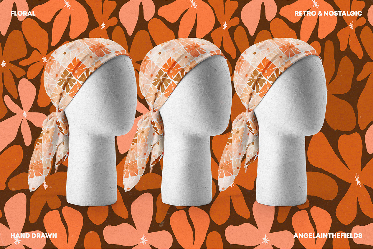 Retro Spring Patterns, a Pattern Graphic by angelainthefields (Photo 2 of 6)