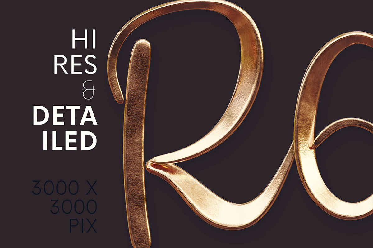 Golden - PNG Alphabet, an Object Graphic by MIIM (Photo 2 of 4)