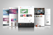 Modern Website Presentation Mockup, a Device Mockup by RgraphicsDesign (Thumbnail 1 of 5)
