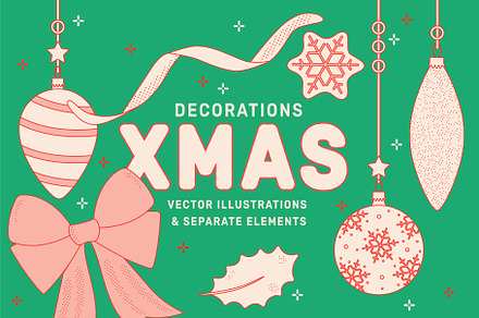 Christmas Decorations Vector