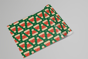 Pattern With Santa Hats