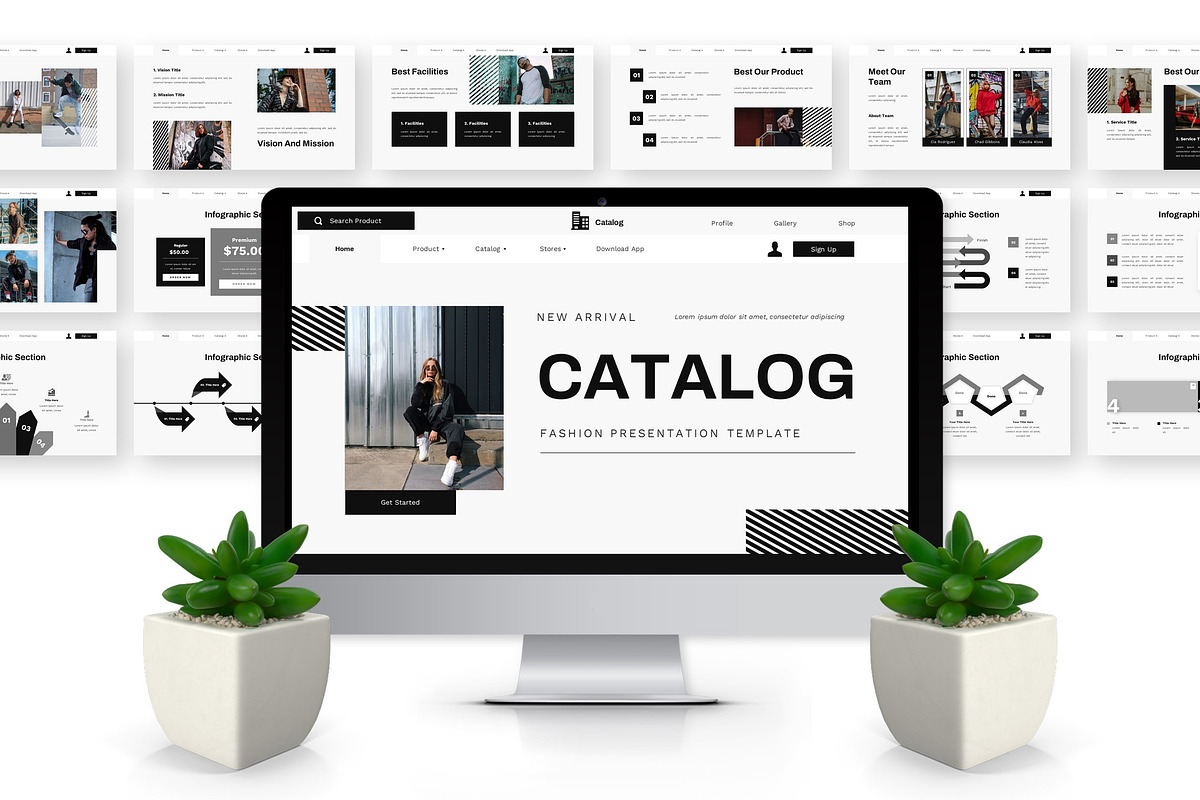 Catalog - Fashion Powerpoint, a Presentation Template by Deepslide Studio (Photo 2 of 6)
