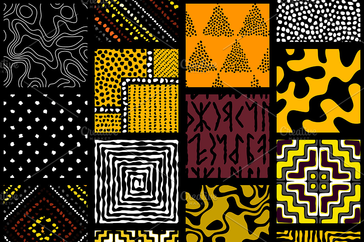 10 vector seamless patterns, a Pattern Graphic by tkdesign (Photo 6 of 11)