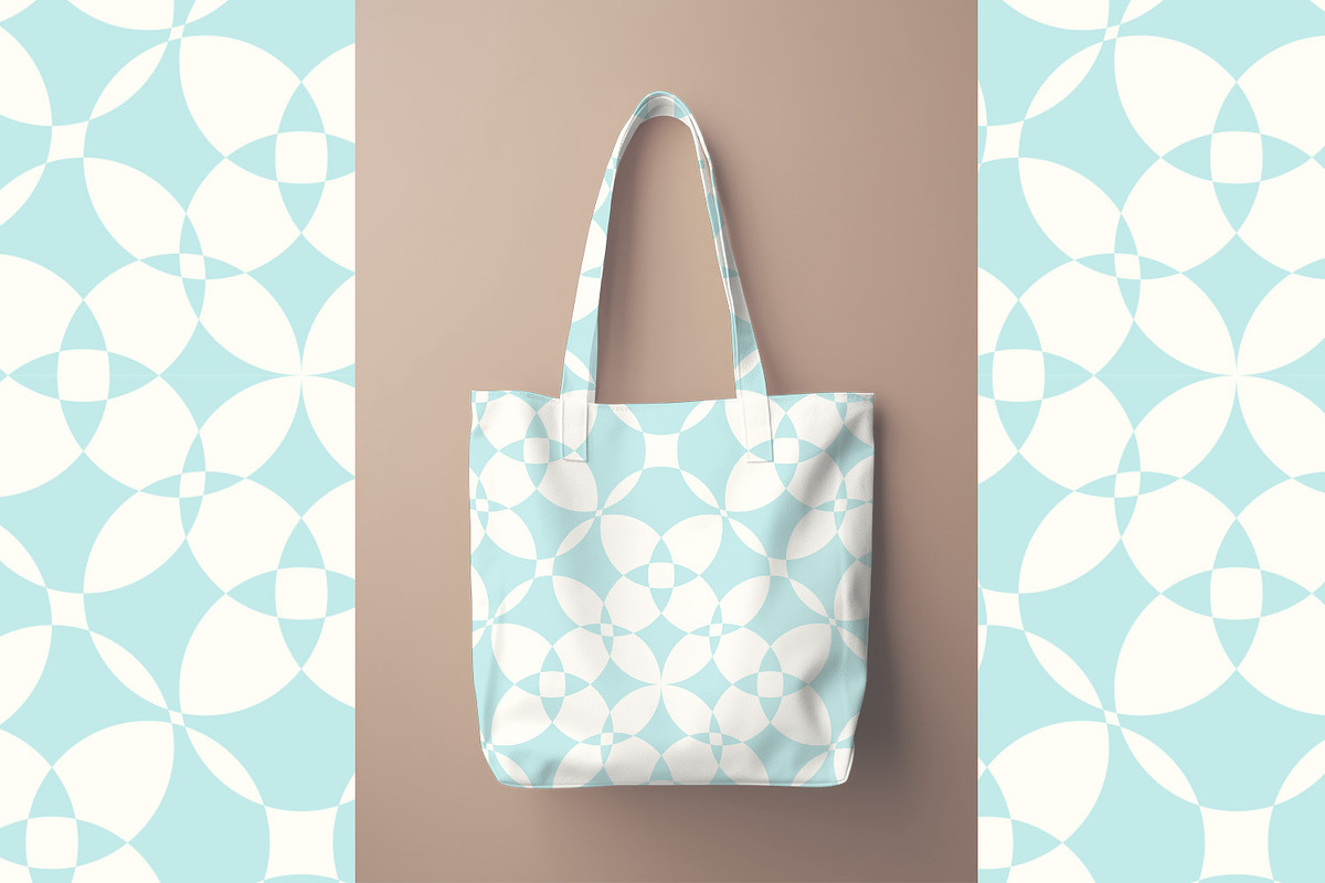 Bright Blue Tiles, a Pattern Graphic by MalyskaStudio (Photo 5 of 5)