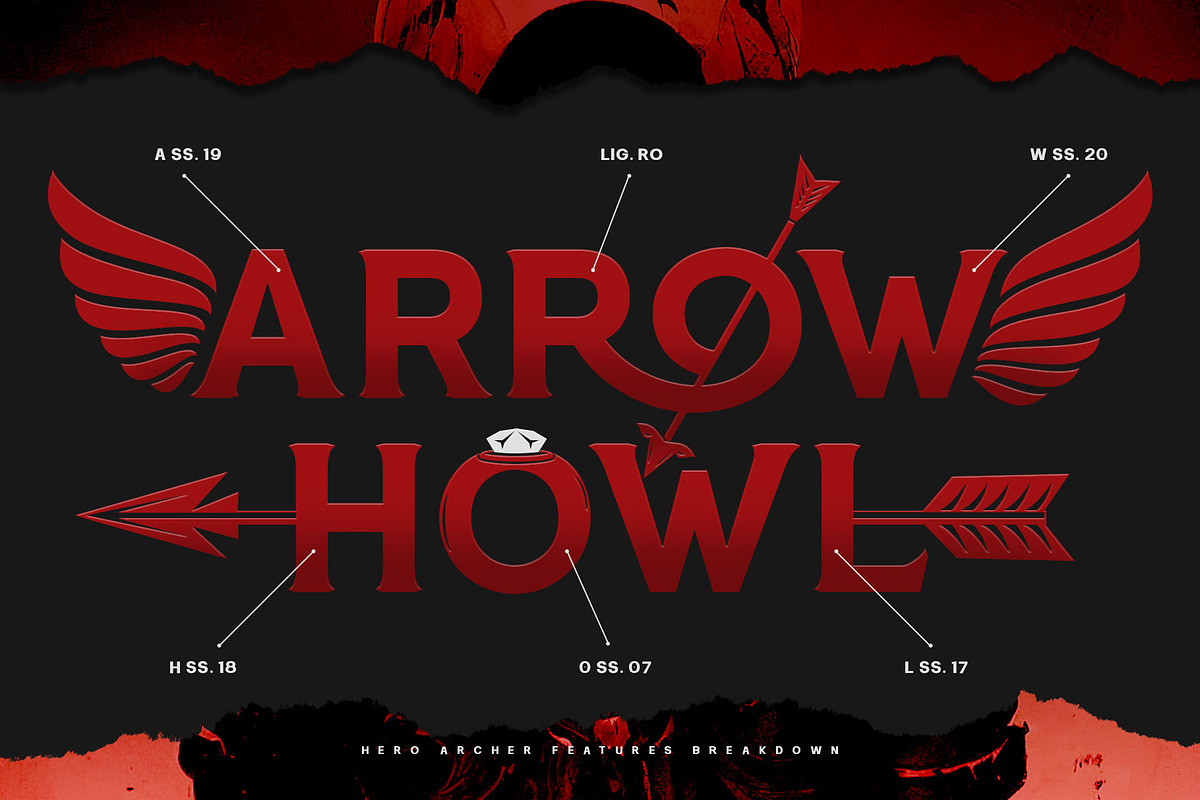 The Hero Archer Typeface, a Serif Font by alit design (Photo 19 of 20)