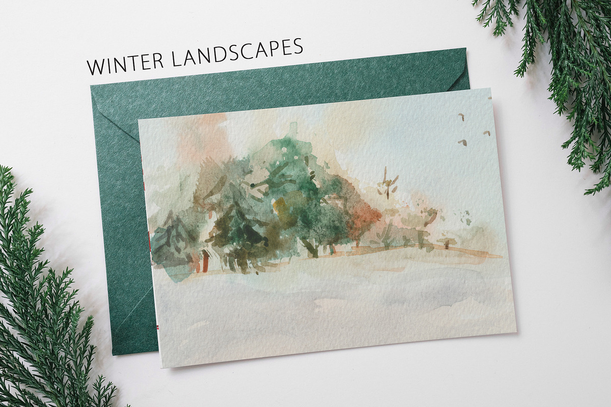 Winter Landscapes, a Seasonal Illustration by Design X0 (Photo 7 of 16)